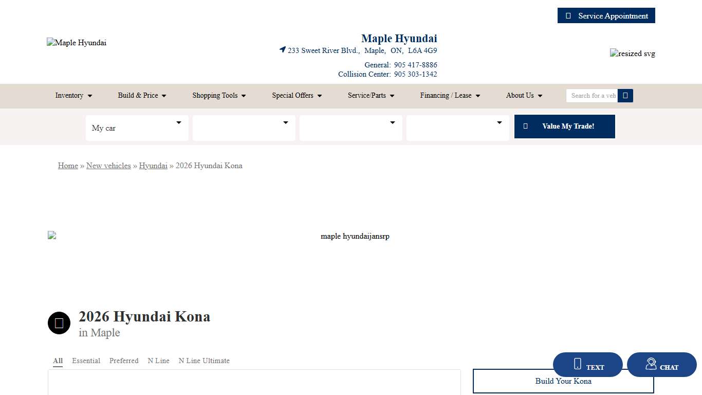 2026 Hyundai Kona : Price, Specs & Review Maple Hyundai (Canada)